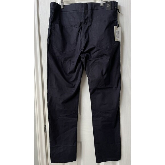 NEW Collars & Co CEO Chino Five Pocket Cotton Pants Navy Blue 32x30 Golf Work - Picture 3 of 11